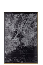 Afbeelding in Gallery-weergave laden, Wall Deco New York Glass/Aluminium Black
