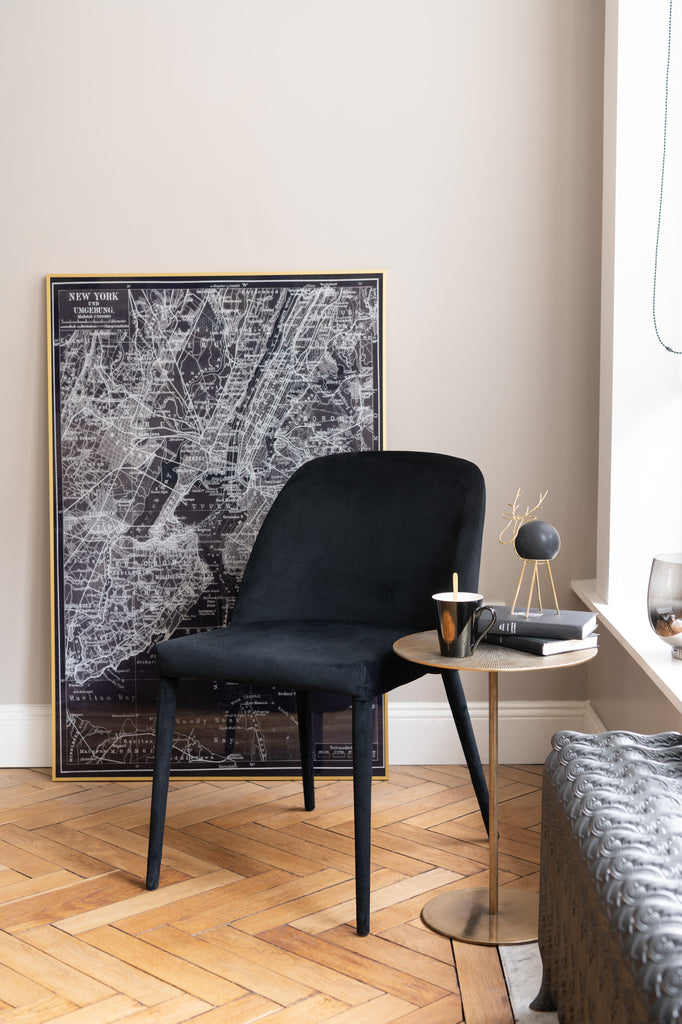 Wall Deco New York Glass/Aluminium Black