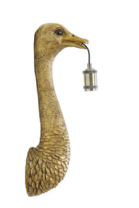 Wall lamp 18x15,5x57,5 cm OSTRICH antique bronze