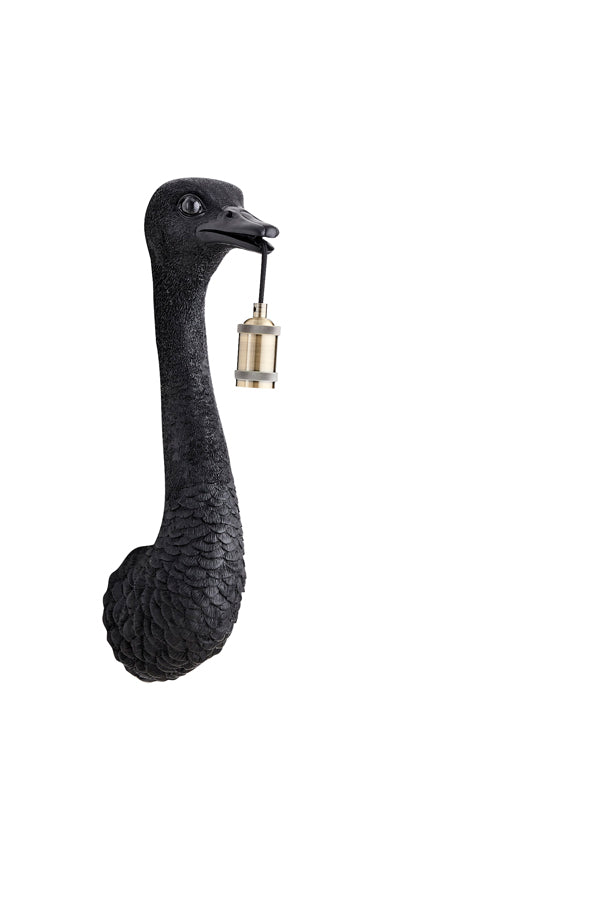 Wall lamp 18x15,5x57,5 cm OSTRICH matt black