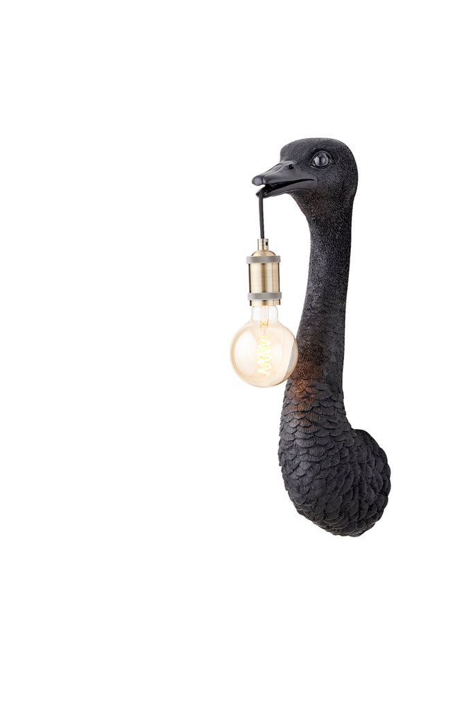 Wall lamp 18x15,5x57,5 cm OSTRICH matt black