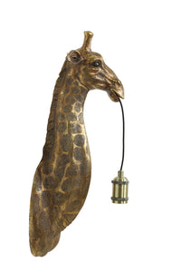 Wall lamp 20,5x19x61 cm GIRAFFE antique bronze