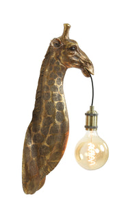 Wall lamp 20,5x19x61 cm GIRAFFE antique bronze