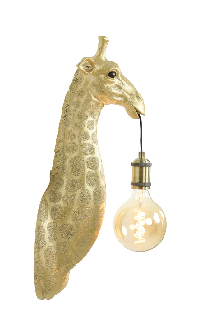 Wall lamp 20,5x19x61 cm GIRAFFE gold