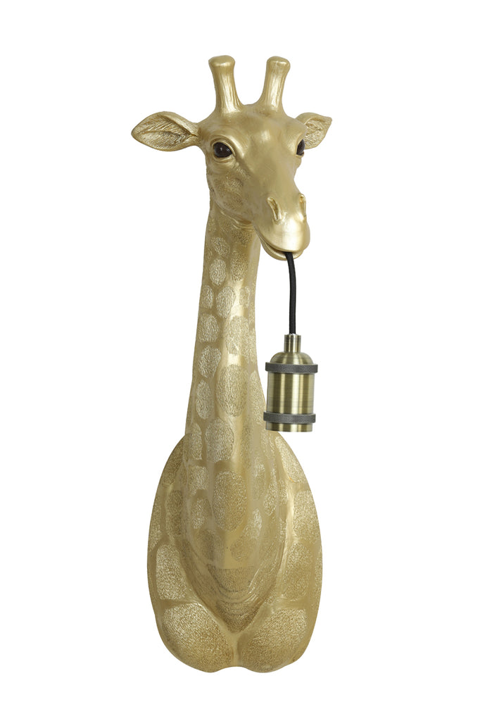 Wall lamp 20,5x19x61 cm GIRAFFE gold