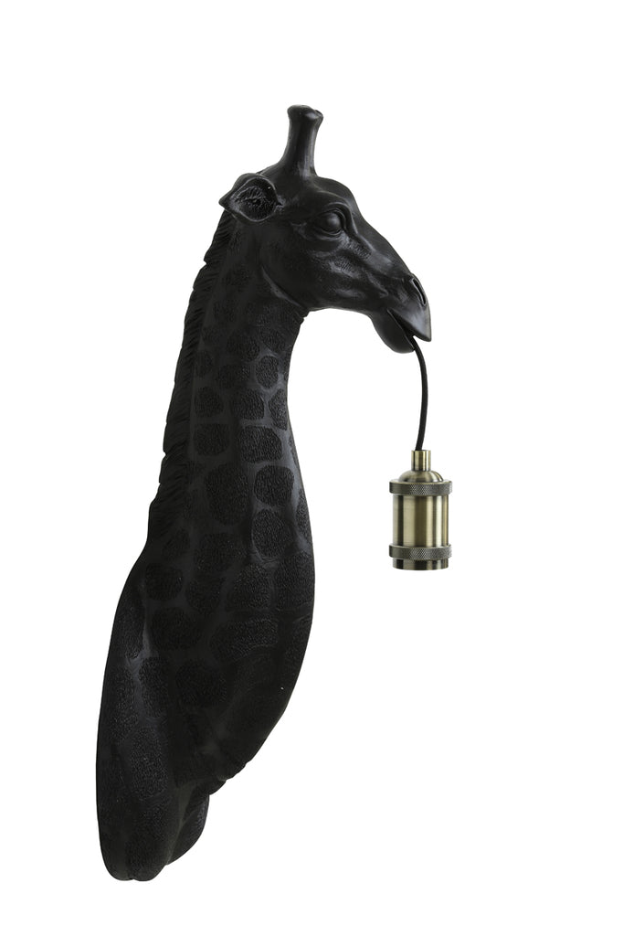 Wall lamp 20,5x19x61 cm GIRAFFE matt black