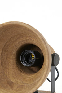 Wall lamp 21x17x19 cm ILANIO wood brown+matt black