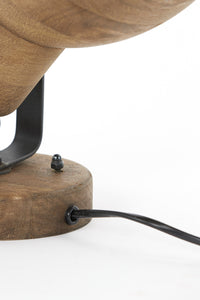 Wall lamp 21x17x19 cm ILANIO wood brown+matt black