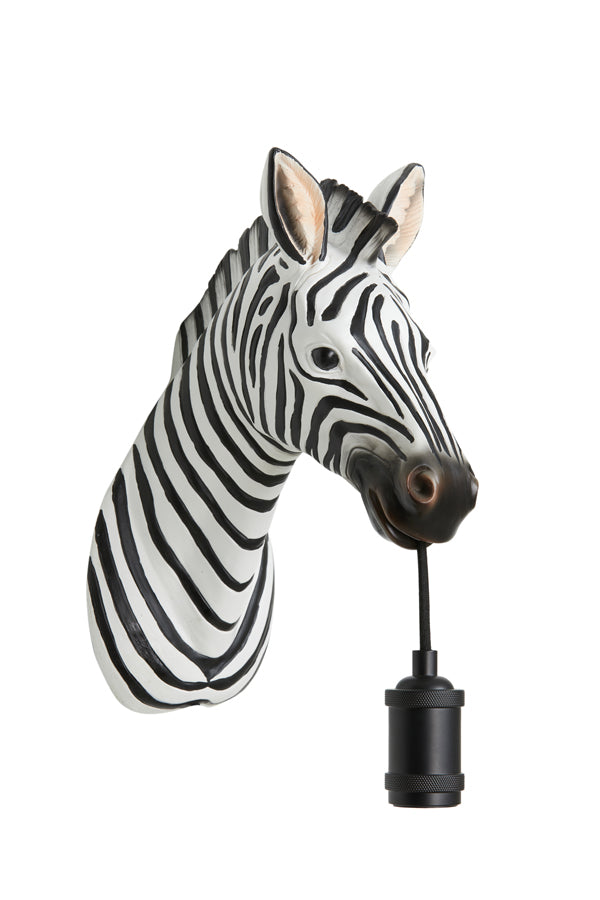 Wall lamp 34,5x16x24,5 cm ZEBRA black-white