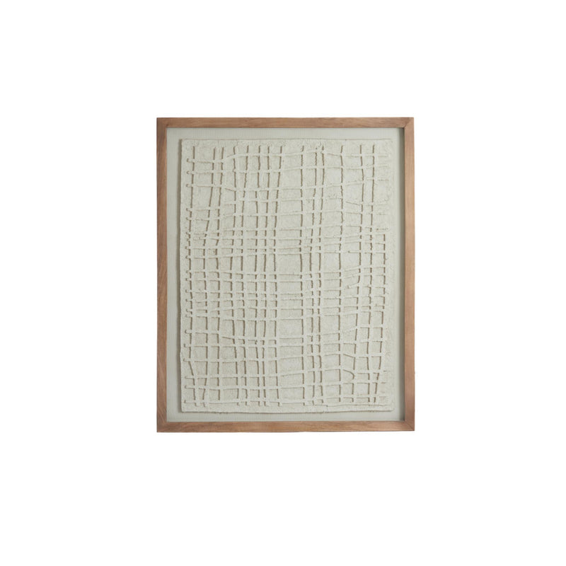 Wanddecoratie Haiku - Crème - 74x2x90cm