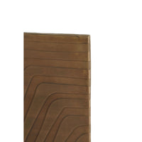 Wanddecoratie Zahina - Antiek brons - 80x1.5x80cm