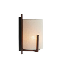 Wandlamp Litto - Donkerbruin - 22x18x36cm