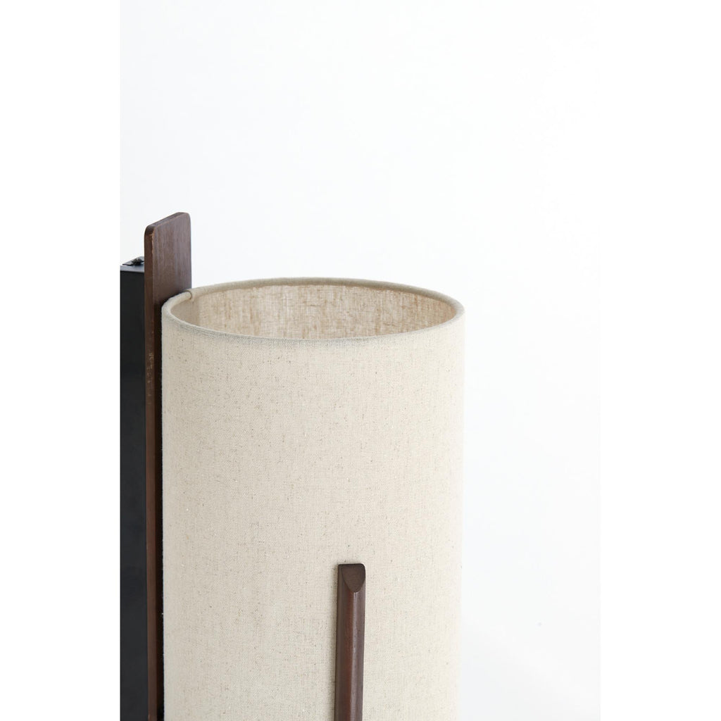 Wandlamp Litto - Donkerbruin - 22x18x36cm