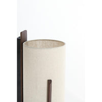 Wandlamp Litto - Donkerbruin - 22x18x36cm