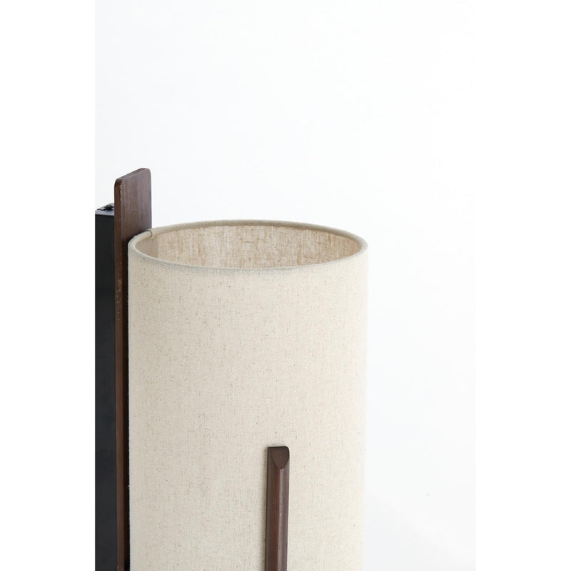 Wandlamp Litto - Donkerbruin - 22x18x36cm
