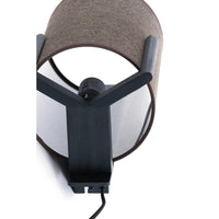 Wandlamp Litto - Mat zwart - 22x18x36cm