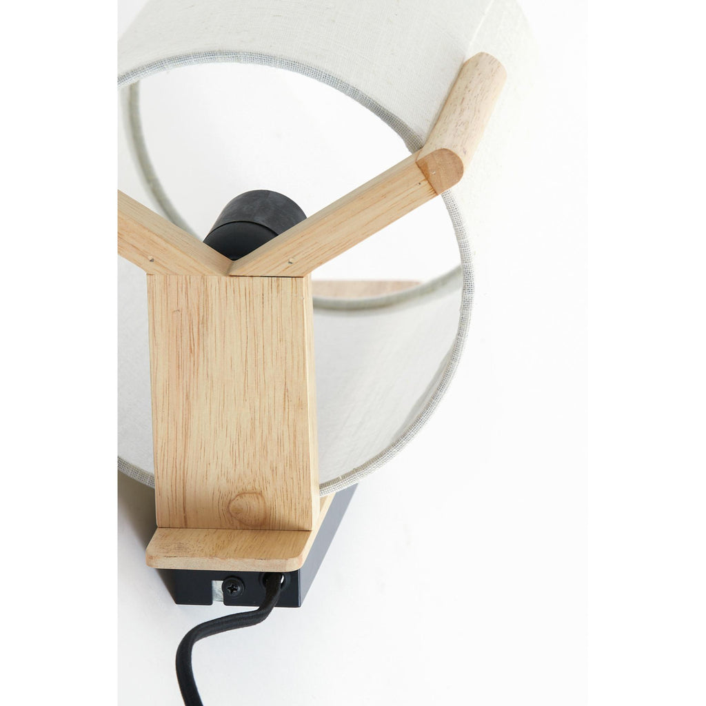 Wandlamp Litto - Naturel - 22x18x36cm