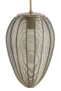 Hanging lamp 3L 80x20x33 cm YAELLE ant bronze+matt blck