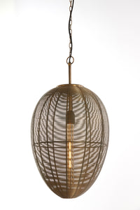 Hanging lamp 33x53 cm YAELLE antique bronze