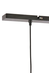 Hanging lamp 3L 80x20x33 cm YAELLE matt black