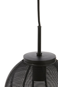 Hanging lamp 3L 80x20x33 cm YAELLE matt black