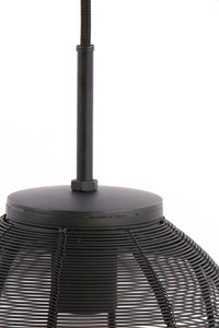 Hanging lamp 3L 80x20x33 cm YAELLE matt black