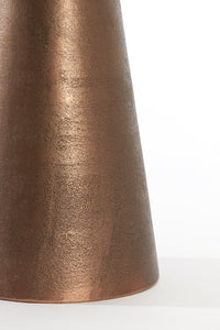 Side table 36x51 cm YNEZ travertine brown+copper