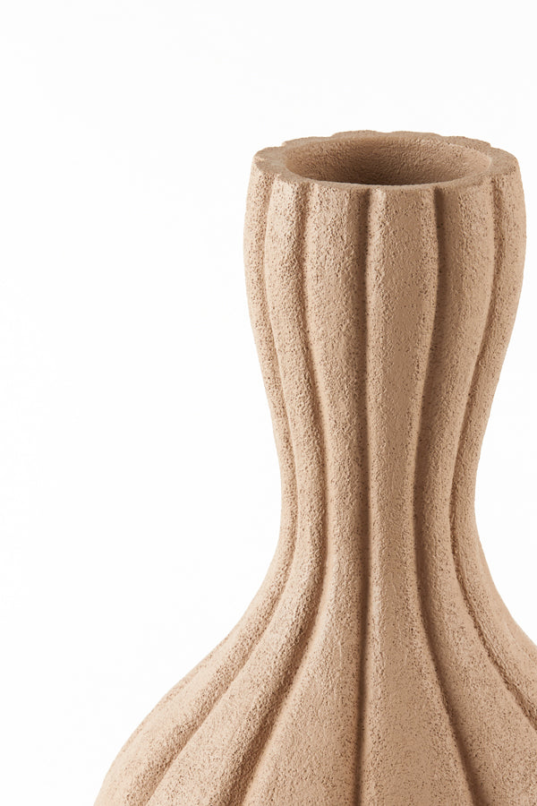 Vase deco 28,5x47,5 cm ZUCCA light cognac