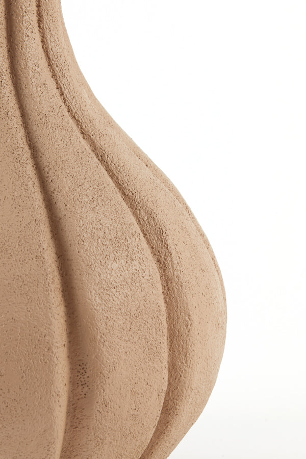 Vase deco 28,5x47,5 cm ZUCCA light cognac