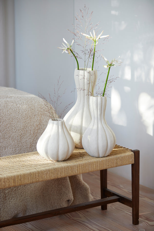 Vase deco 28,5x47,5 cm ZUCCA cream
