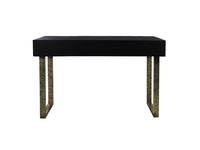 Console tafel - 120x38x75 - Zwart/goud - Metaal