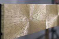 Console tafel - 120x38x75 - Zwart/goud - Metaal