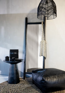 De Beaded Kom Laag - Zwart - S