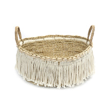 Afbeelding in Gallery-weergave laden, The Boho Fringe Basket - Natural White
