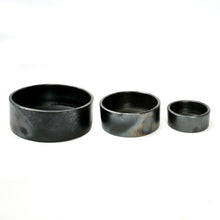 Afbeelding in Gallery-weergave laden, The Burned Cylinder Bowl - Black - Set of 3
