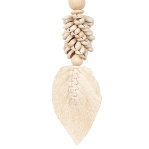 The Leaf & Shell Hanging Decoration - Natural