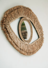 De Raffia Oogspiegel - Naturel - M
