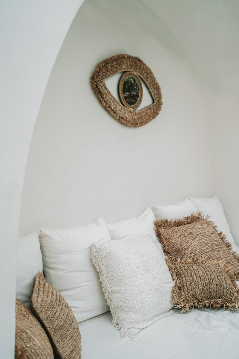 De Raffia Oogspiegel - Naturel - M