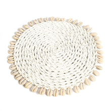 Afbeelding in Gallery-weergave laden, De Seagrass Shell Pannenonderzetter - Wit
