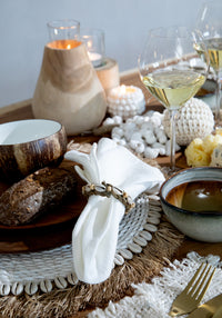 De Seagrass Shell Placemat - Wit