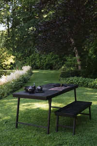 De Visgraat Markttafel - Zwart - 160cm