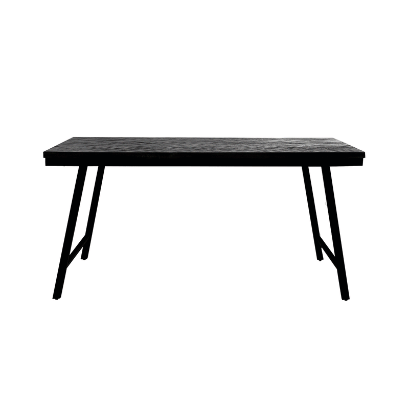 De Visgraat Markttafel - Zwart - 160cm