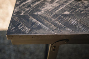 De Visgraat Markttafel - Zwart - 200cm