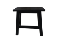 Decoratieve kruk Lawas - 50x27x46 - Zwart - teak