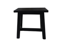 Afbeelding in Gallery-weergave laden, Decoratieve kruk Lawas - 50x27x46 - Zwart - teak
