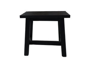 Decoratieve kruk Lawas - 50x27x46 - Zwart - teak