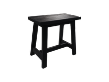 Afbeelding in Gallery-weergave laden, Decoratieve kruk Lawas - 50x27x46 - Zwart - teak
