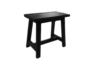 Decoratieve kruk Lawas - 50x27x46 - Zwart - teak