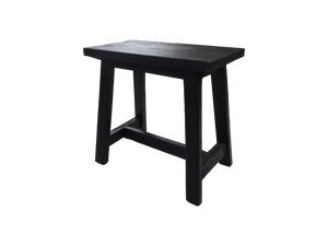 Decoratieve kruk Lawas - 50x27x46 - Zwart - teak