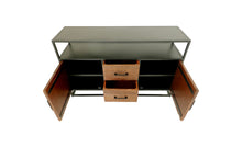 Afbeelding in Gallery-weergave laden, Sideboard Verona 2 door 2 drawers - 140x40x85 - Natural/black - Mango wood/metal
